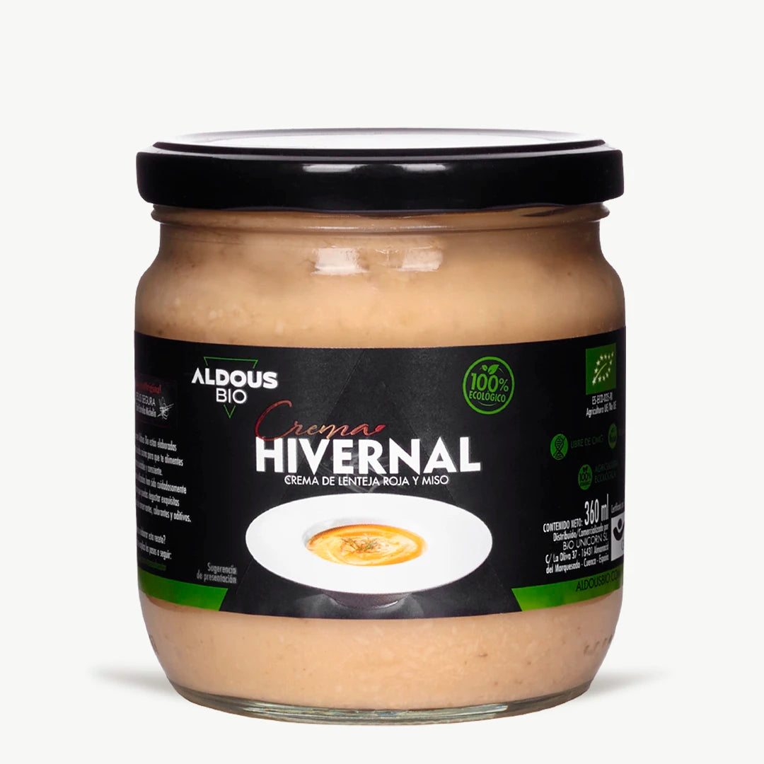 Hivernal: Crema Gourmet de Lenteja Roja y Miso (360 ml)