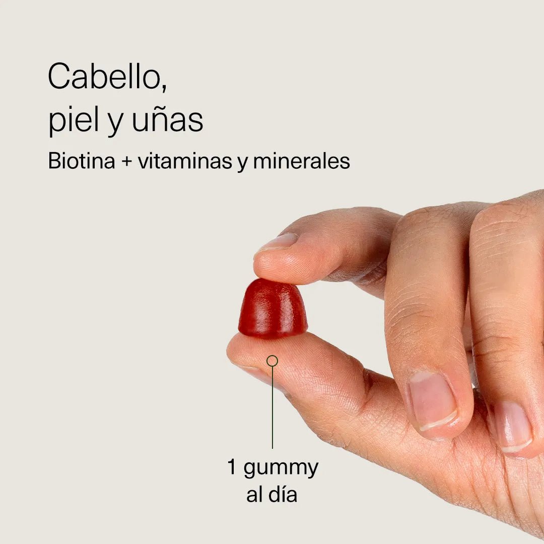 Biotina en gominolas