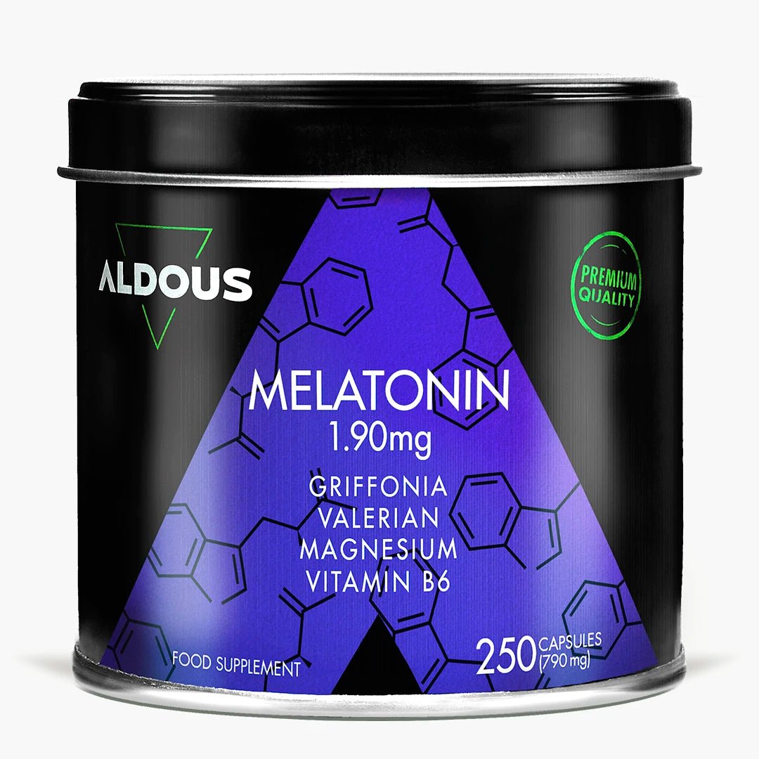 Melatonina con Magnesio, Griffonia, Valeriana y Vitamina B6