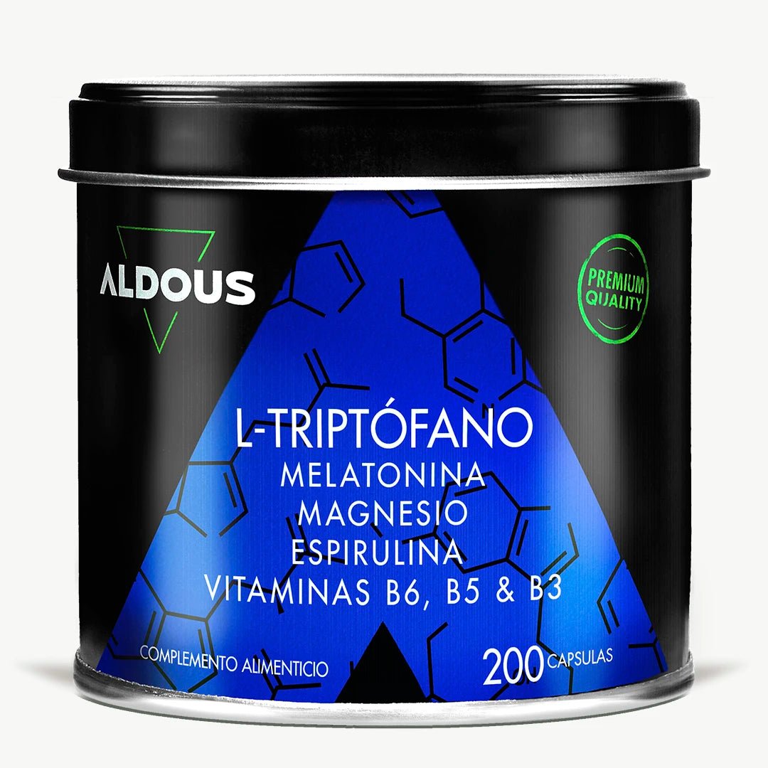 Triptófano con Melatonina, Magnesio, Espirulina y Vitaminas